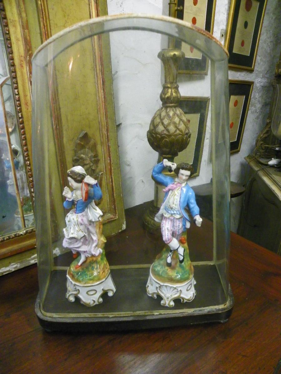 Pair Of Italian Porcelain Dancers