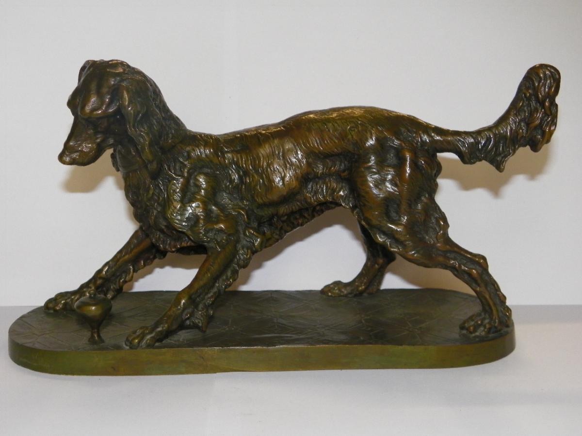 Bronze Dog Sculpture