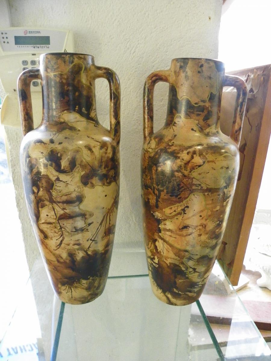 Pair Of Vases Vallauris