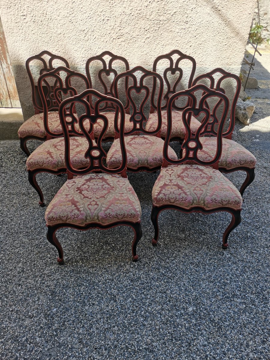 Series Of 8 Style Chairs Lxv