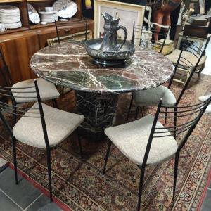 Ensemble Table Et Chaises Annee  50