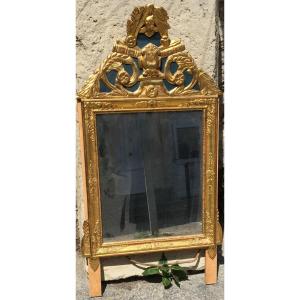 Golden Wood Mirror