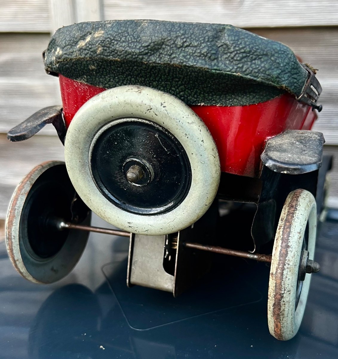 Ancien Jouet André Citroën Torpédo Type B2 Automobile 1925 Voiture Tôle -photo-2