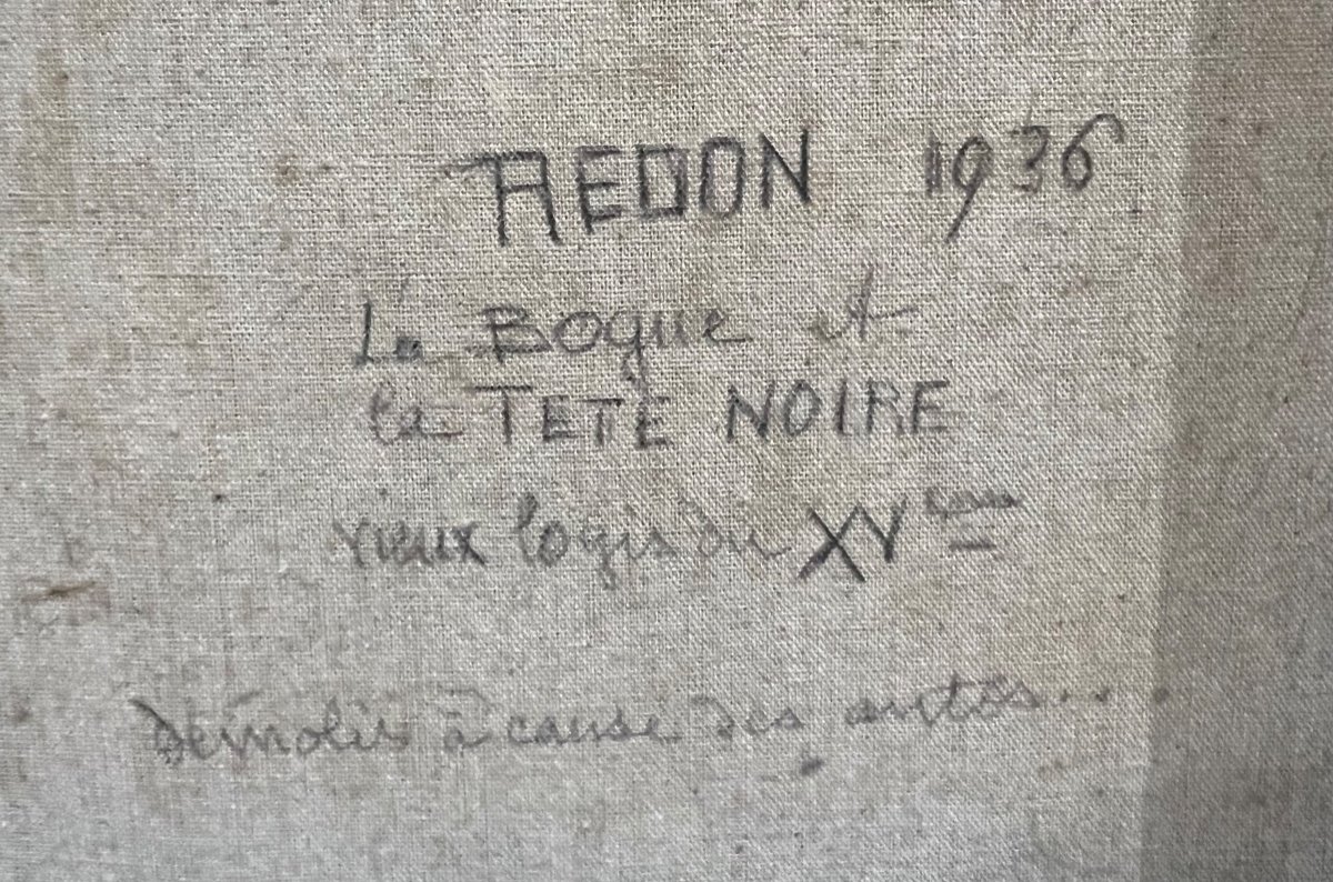 Ancien Tableau Vue De Redon Signé Marie Suzanne Marotte 1935 Bretagne Rennes -photo-4