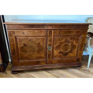 Old 17th Century Marquetry Buffet, Hache Workshop, Grenoble 