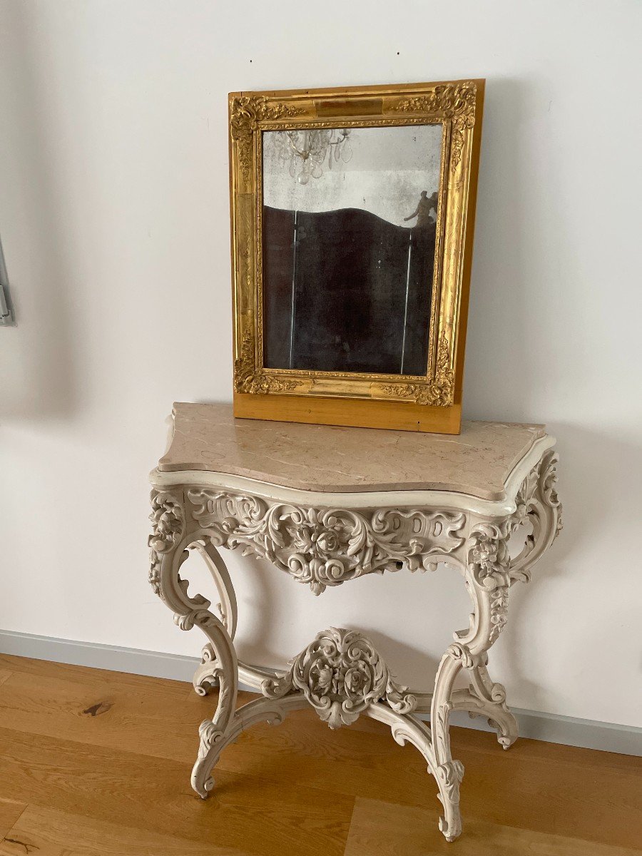 19th Century Giltwood Mirror-photo-4