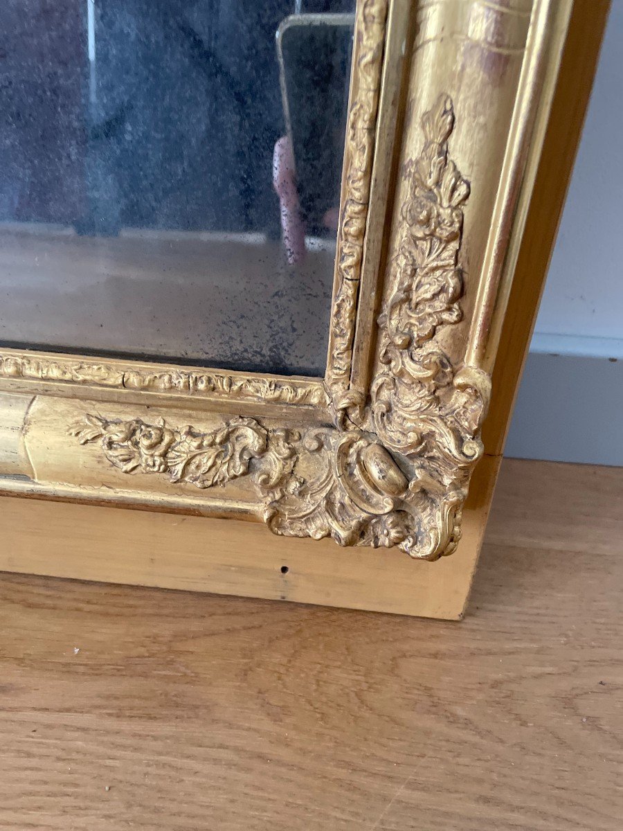 19th Century Giltwood Mirror-photo-3