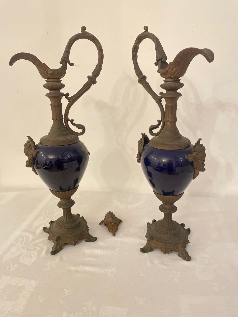 Pair Of 19th Century Ewers 