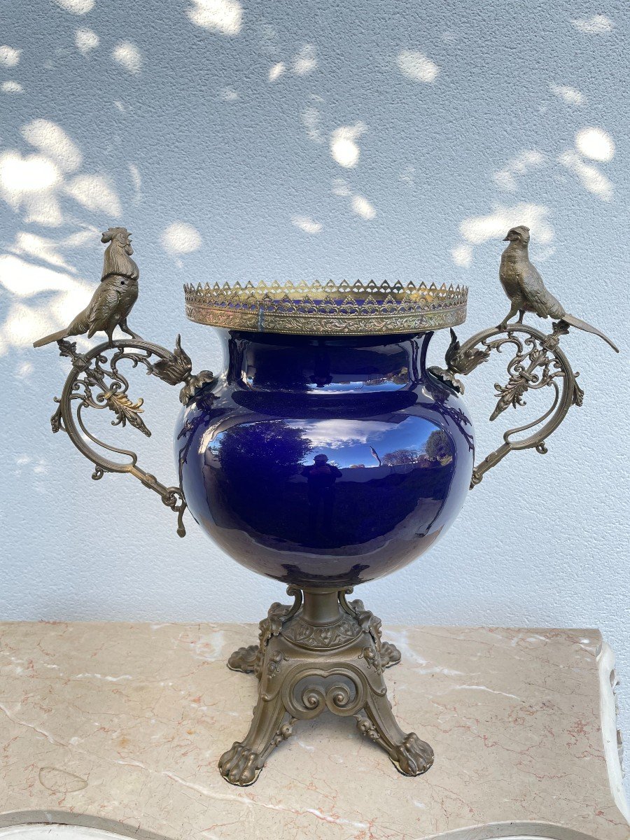 Large Cahe Pot Napoleon III-photo-3