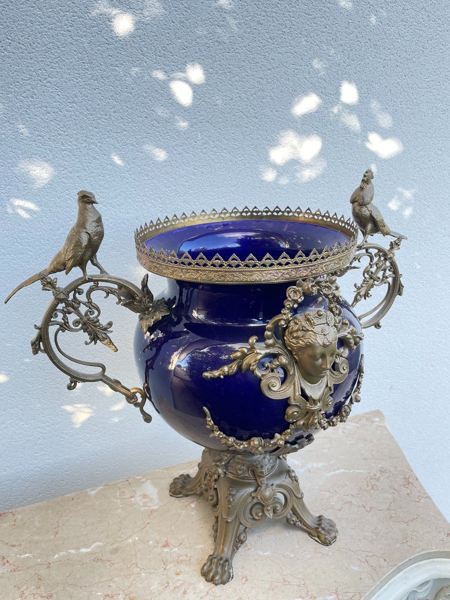 Large Cahe Pot Napoleon III-photo-5