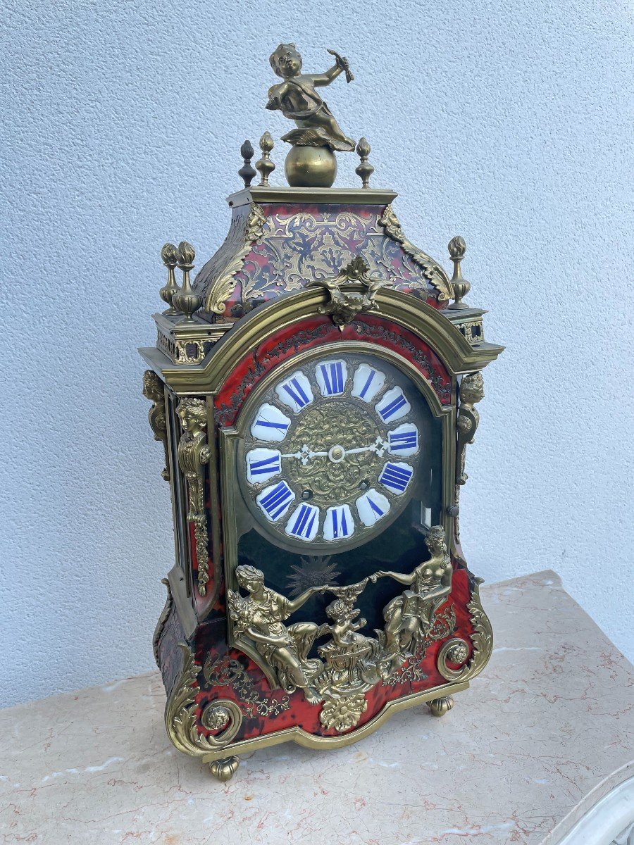 19th Century Boulle Marquetry Cartel