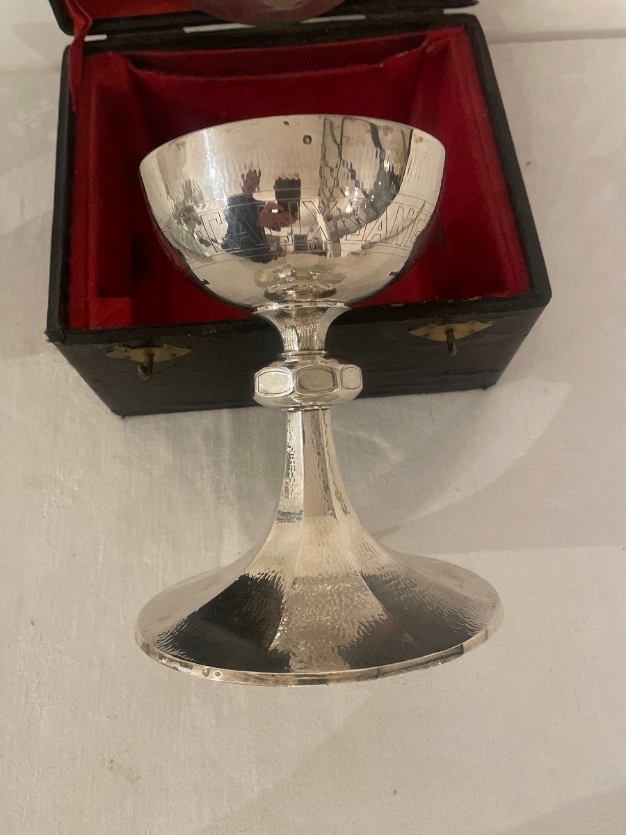 Roman Silver Chalice With Paten-photo-1