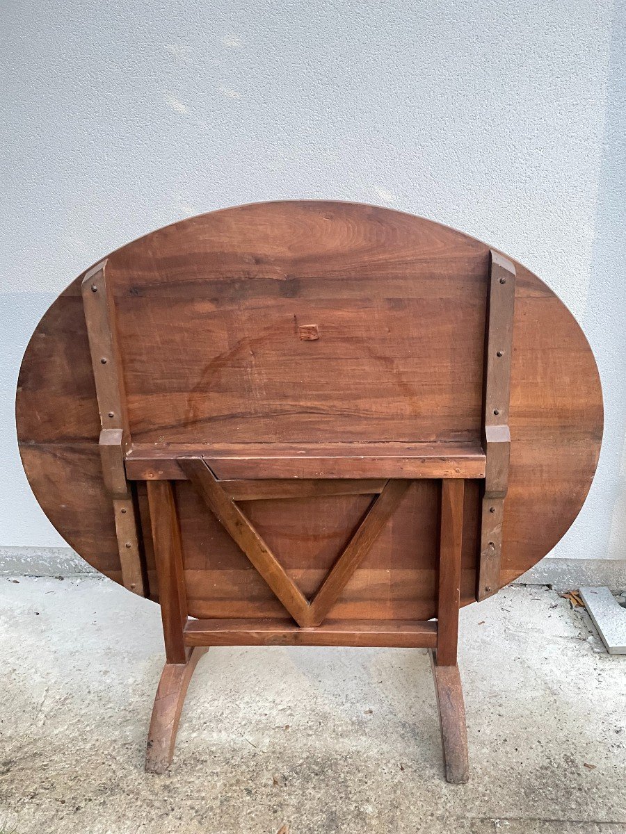 19th Century Walnut Harvest Table-photo-2