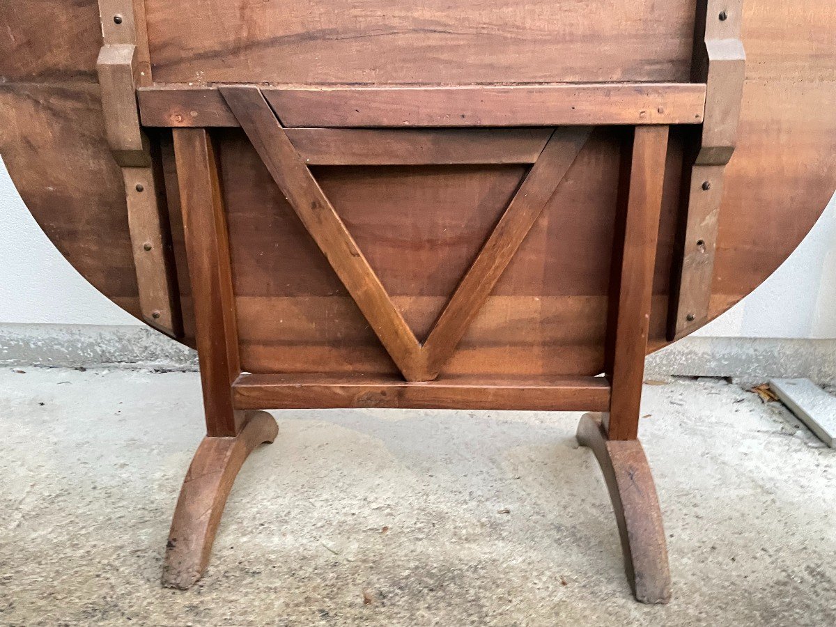 19th Century Walnut Harvest Table-photo-1