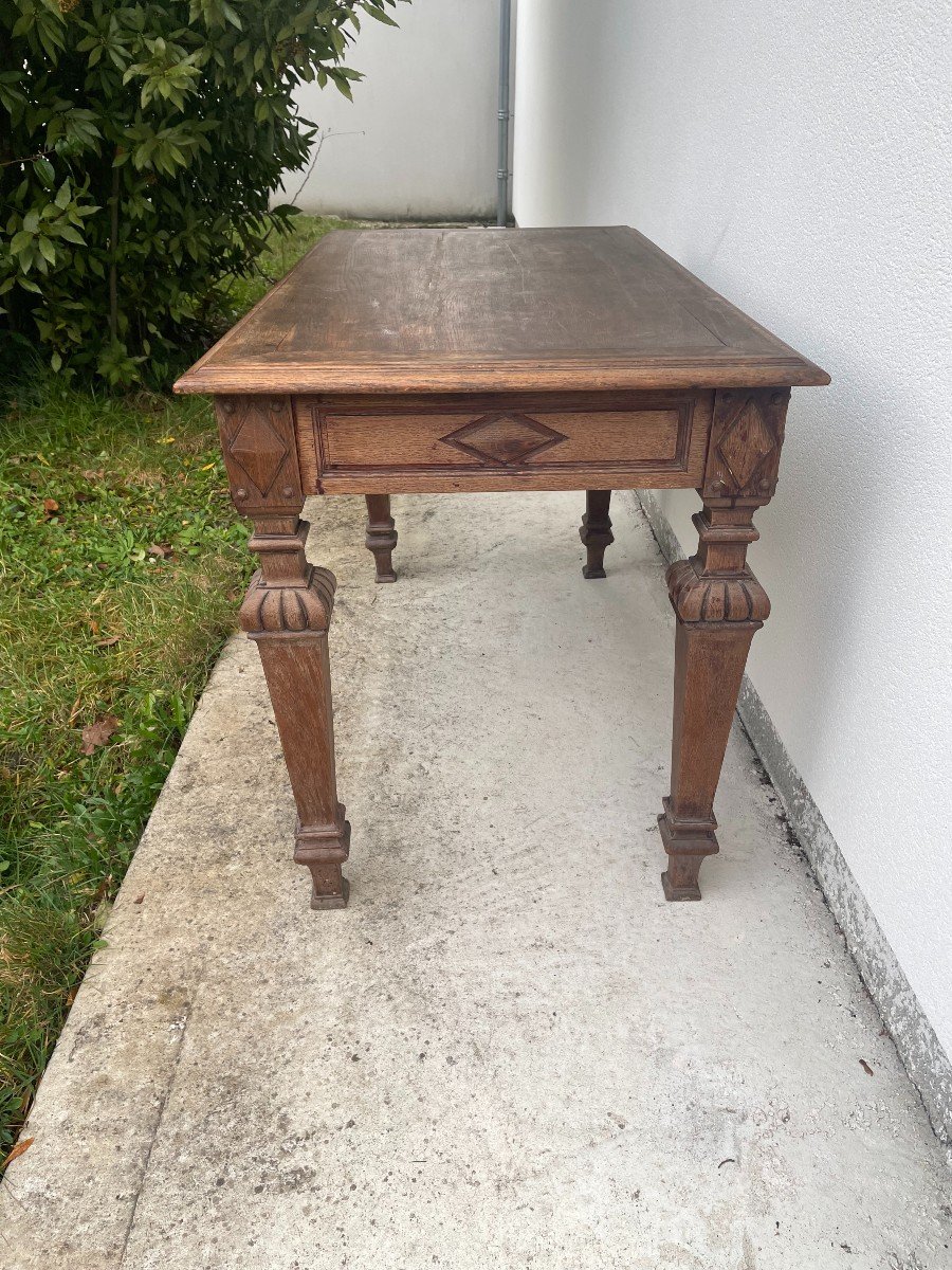 Rectangular Oak Table-photo-8