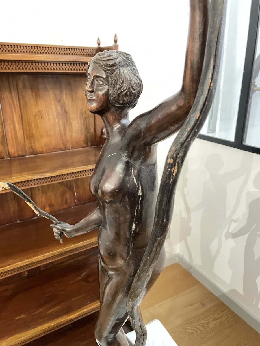 NUE FEMININ SCULPTURE EN BOIS-photo-5