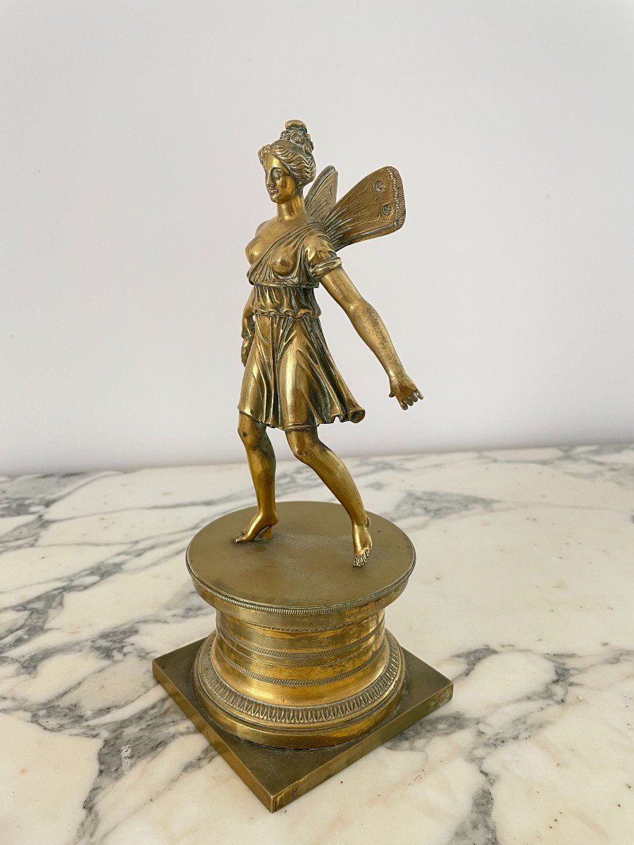 SYLPHIDE BRONZE DORE XIX SIECLE-photo-3