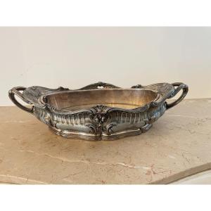 Rocaille Style Planter In Silver Bronze