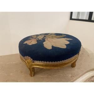 Louis XV Style Giltwood Footstool