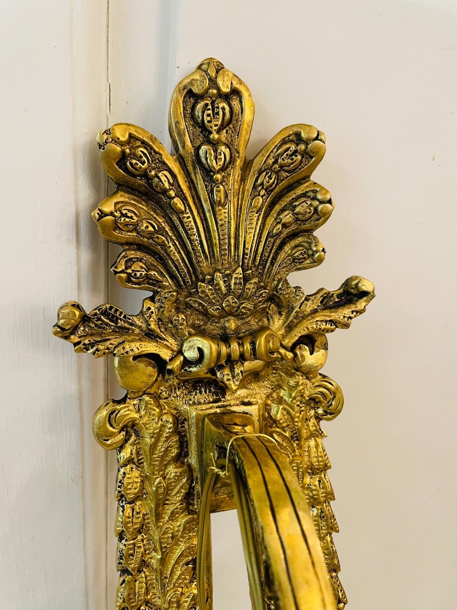 Pair Of Bronze Sconces  Louis XIV Style -photo-2