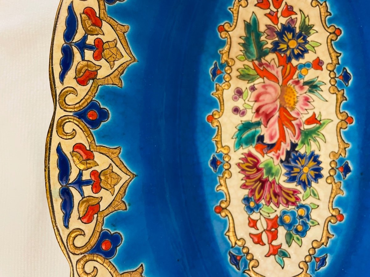 Large Longwy Enamel Dish-photo-1