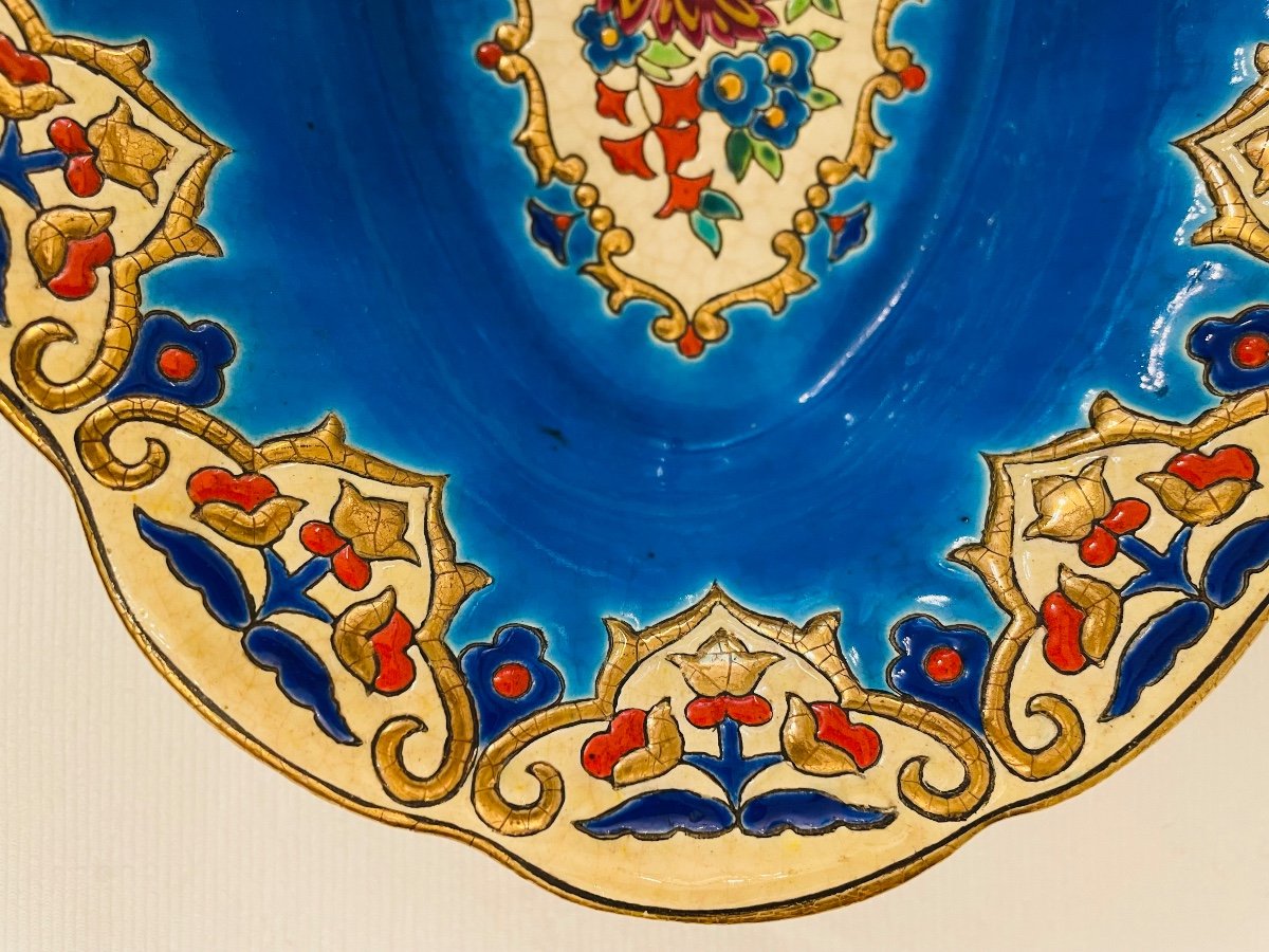 Large Longwy Enamel Dish-photo-3