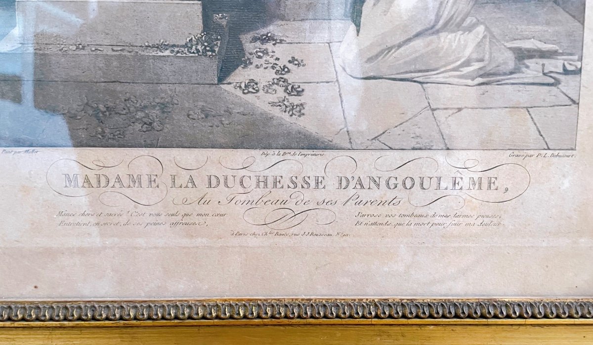 Madame La Duchesse d'Angoulême, Au Tombeau De Ses Parents-photo-2