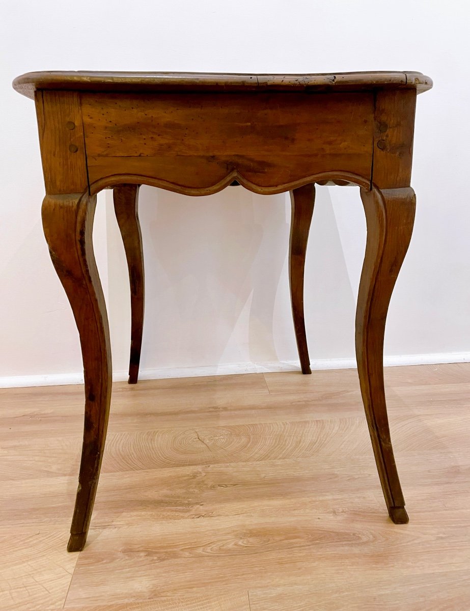 Petite Table De Bureau époque Louis XV – mi 18eme En Noyer -photo-4