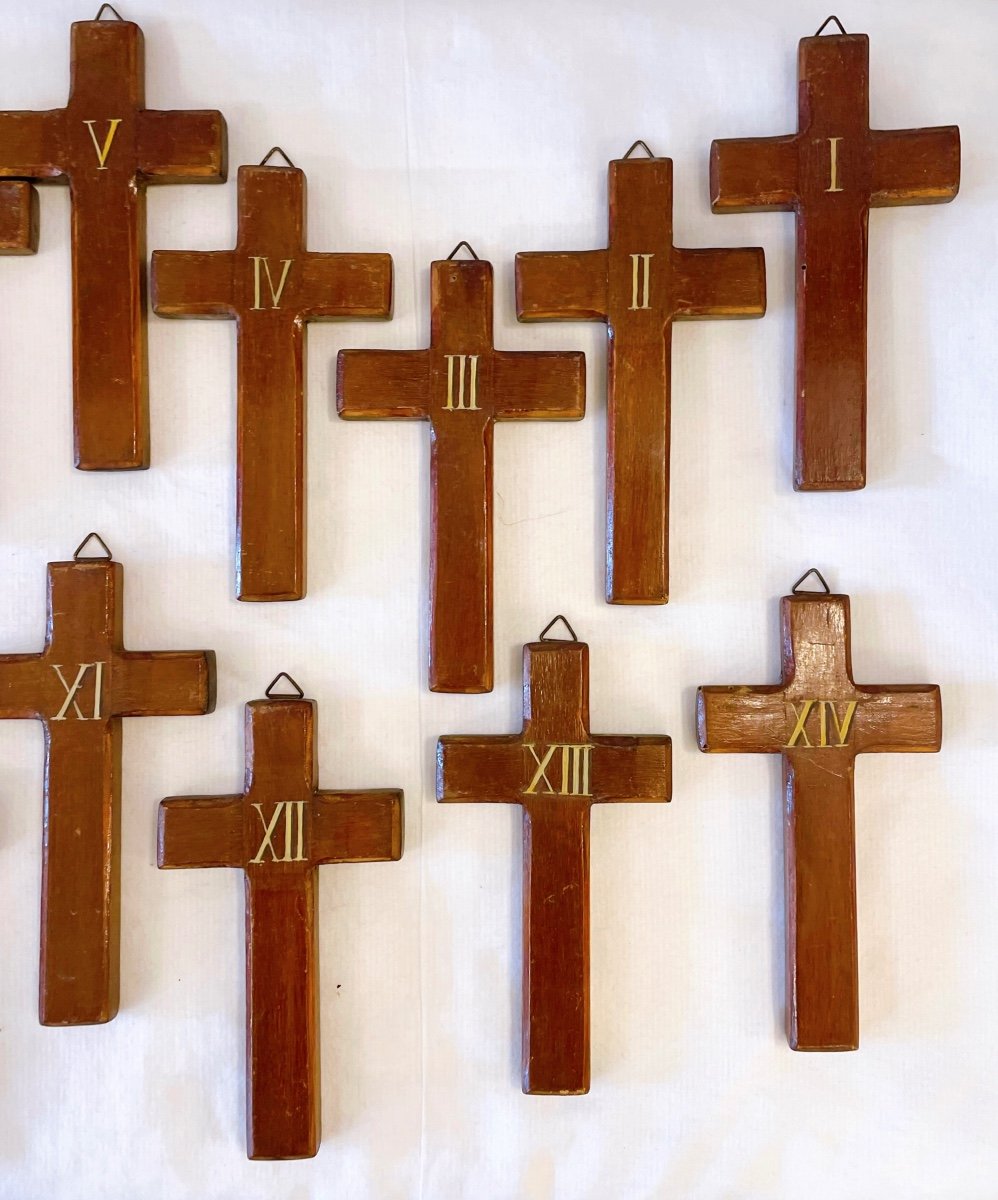 Small Wooden Way Of The Cross-photo-2