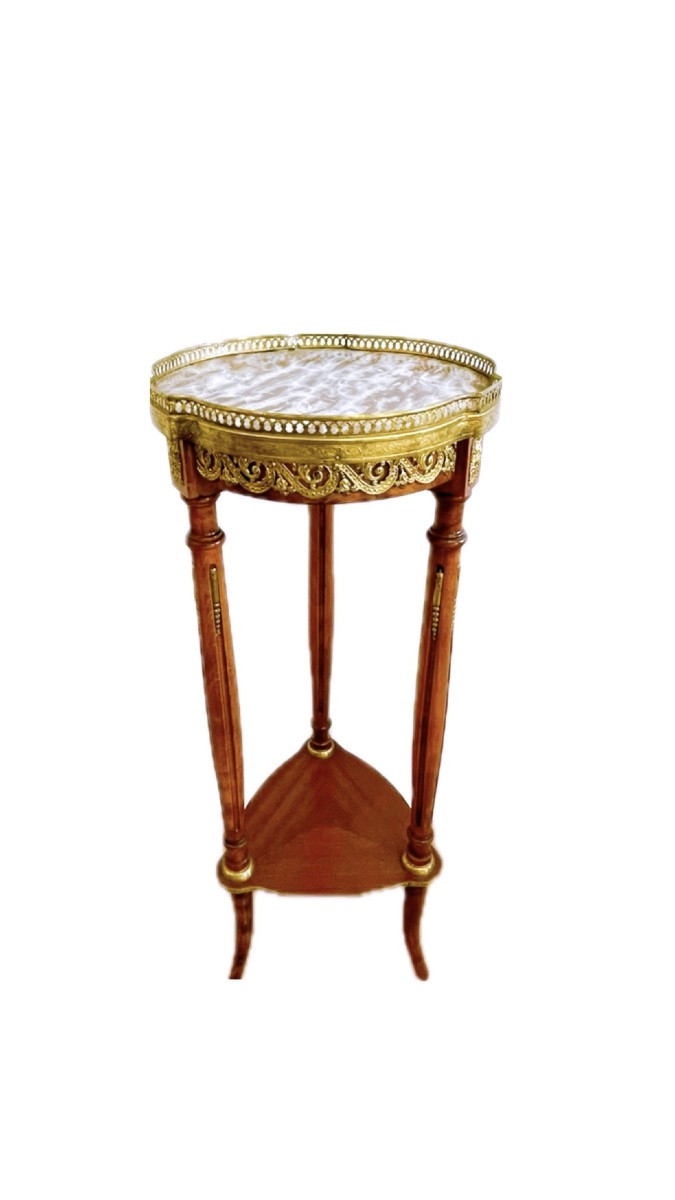 Small Napoleon III Period Tripod Pedestal Table-photo-4