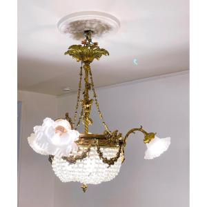 Louis XVI Style Basket Chandelier