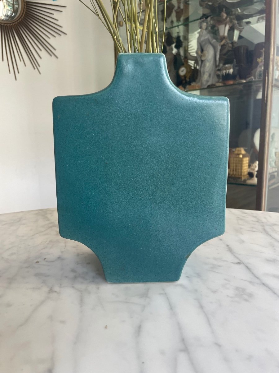 Sculptural Vase In Glazed Porcelain By Jacqueline And Tim Orr-photo-2