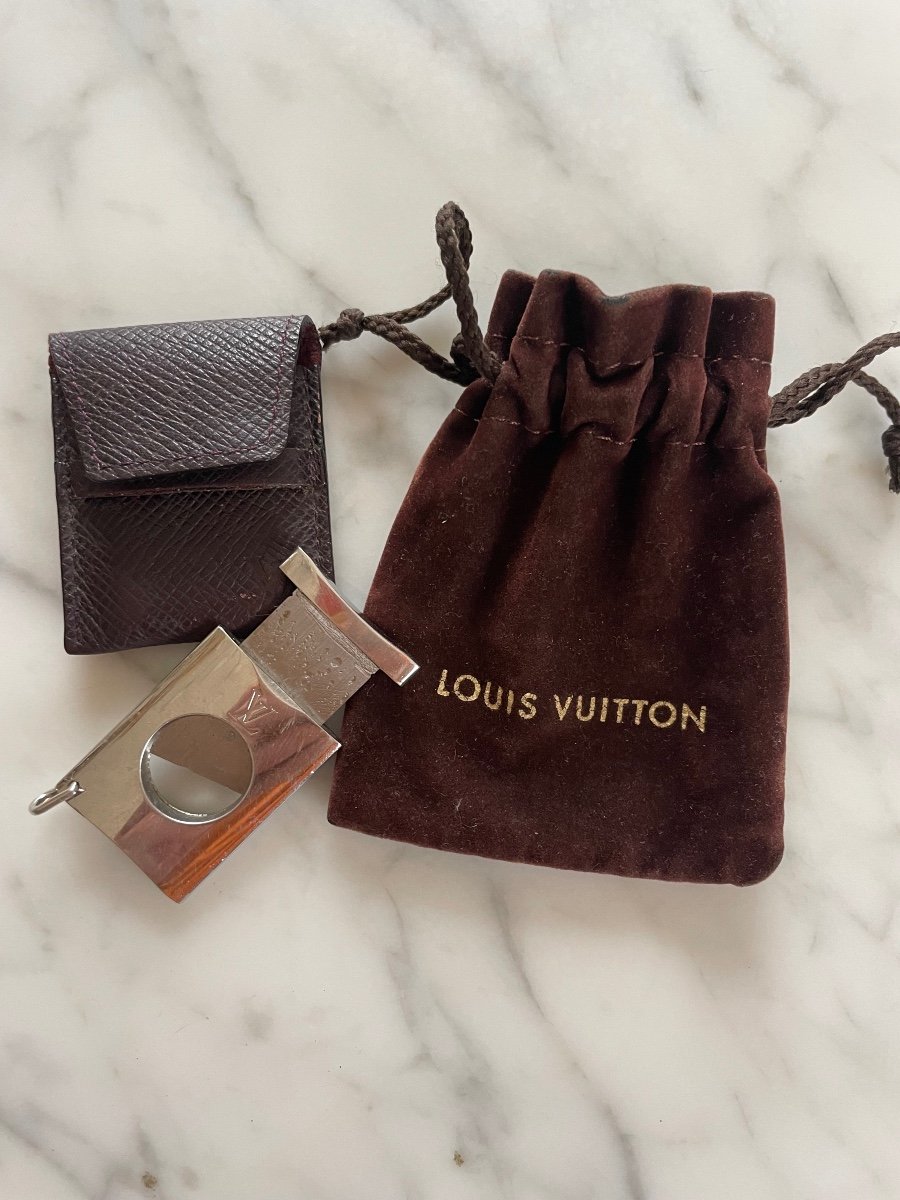 Louis Vuitton. Silver Metal Cigar Cutter