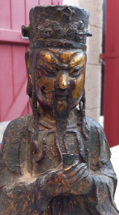 Chinese Dignitary Bronze 16th 17th Century -photo-8