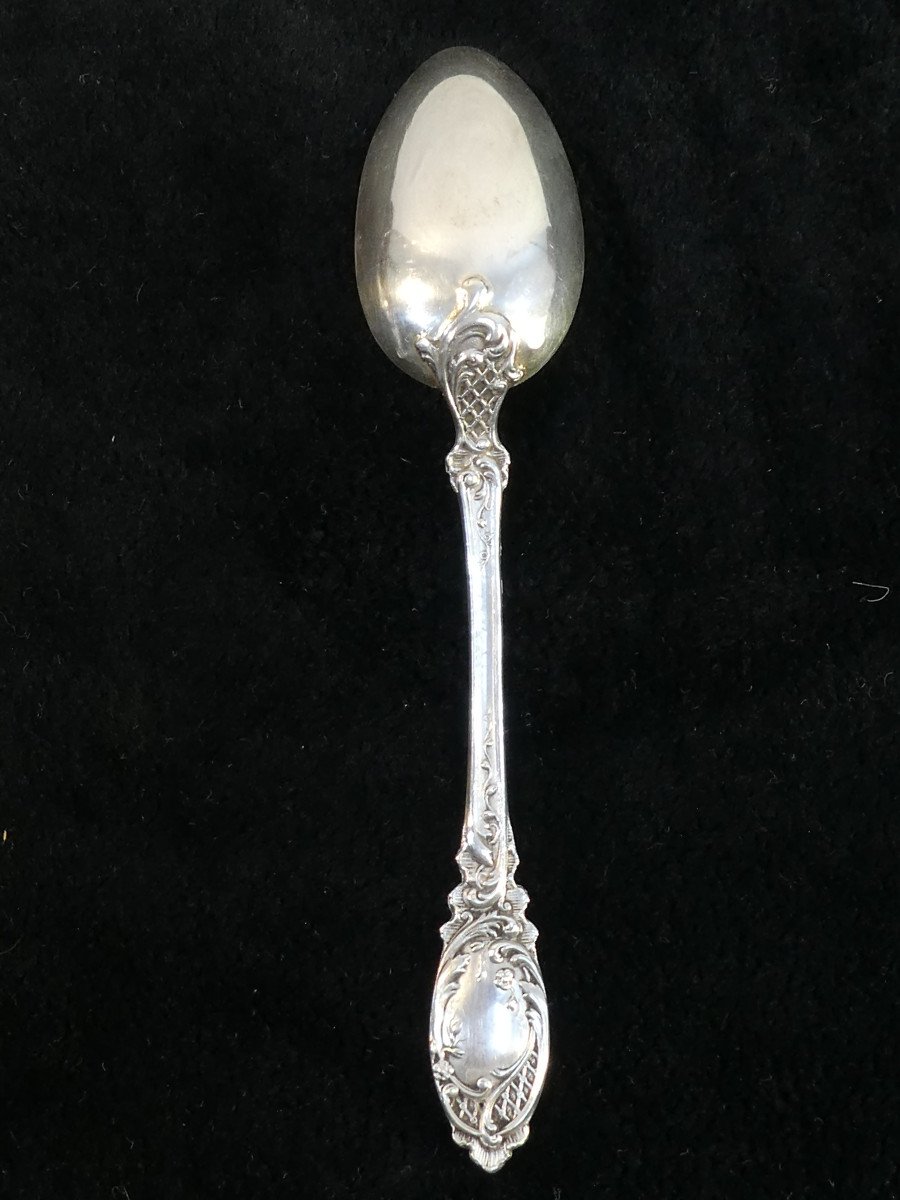 12 Small Spoons In Sterling Silver 19th-photo-5