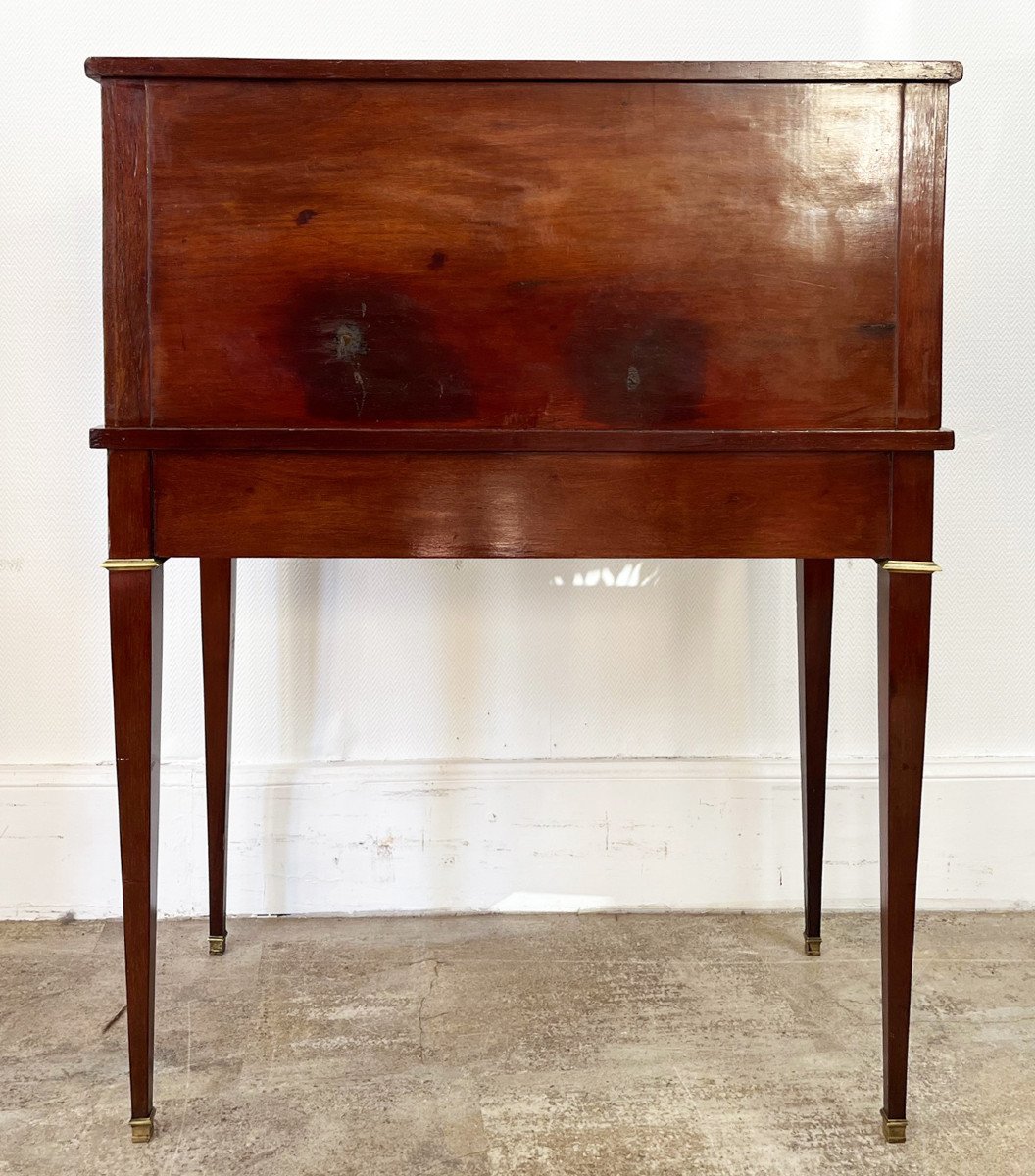 Bonheur Du Jour In Louis XVI Mahogany From The 19th Century-photo-6