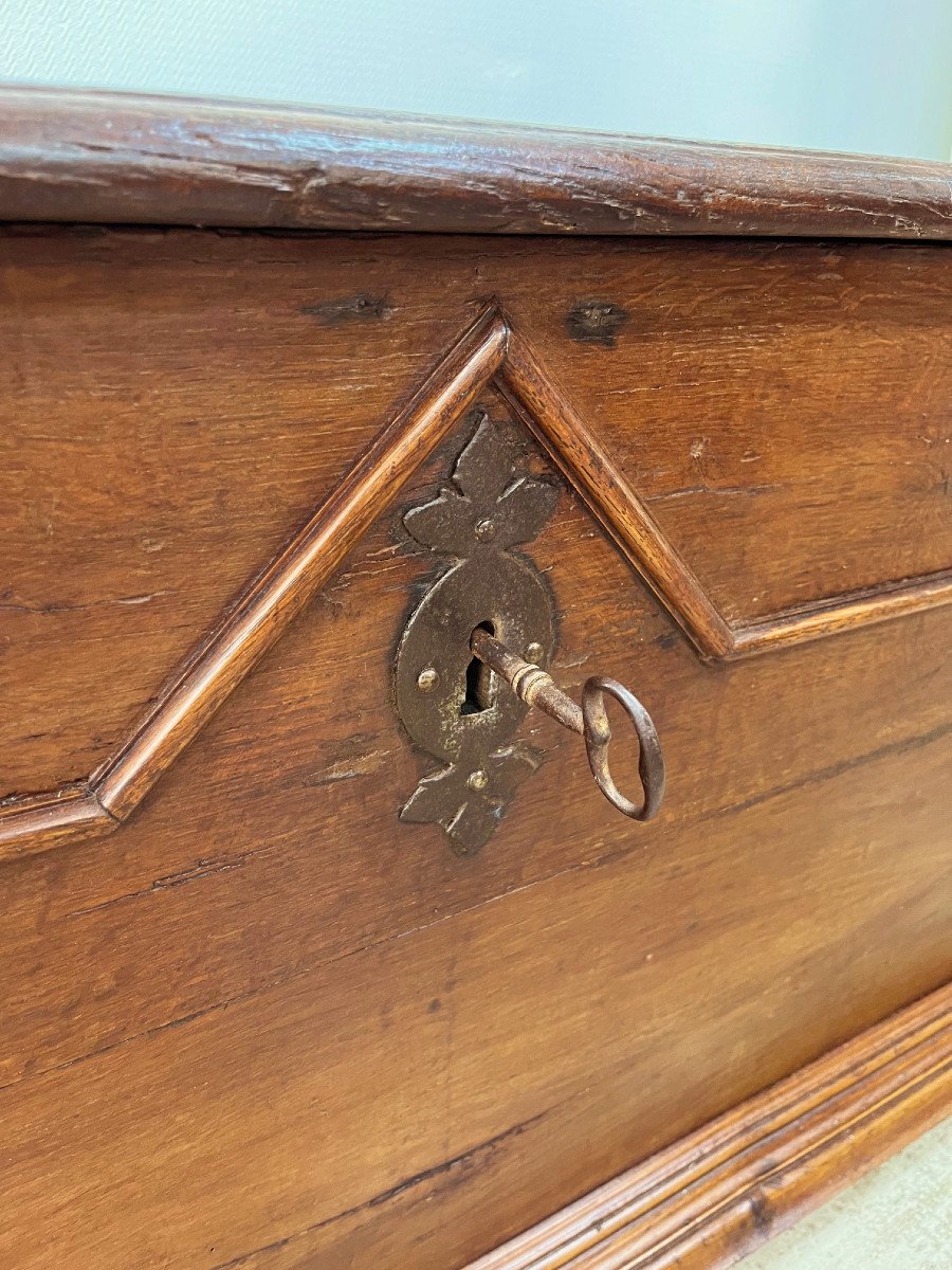 18th Century Solid Oak Périgourdin Chest-photo-3