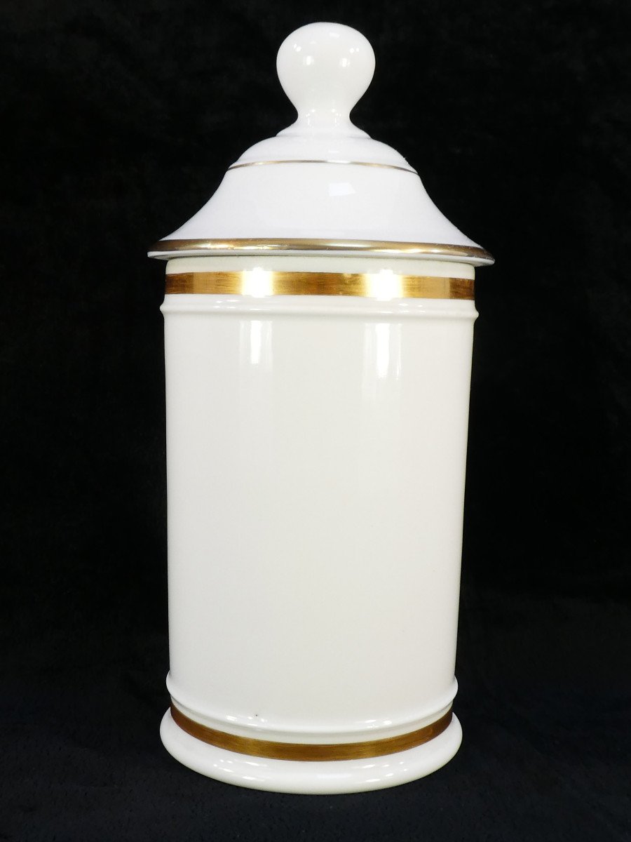 Paris Porcelain Pharmacy Jar "fontemoing & Peigney" Ung: Matris-photo-1