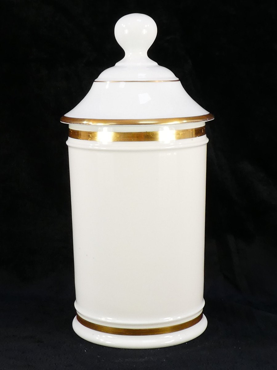 Paris Porcelain Pharmacy Jar "fontemoing & Peigney" Ung: Styracis-photo-1