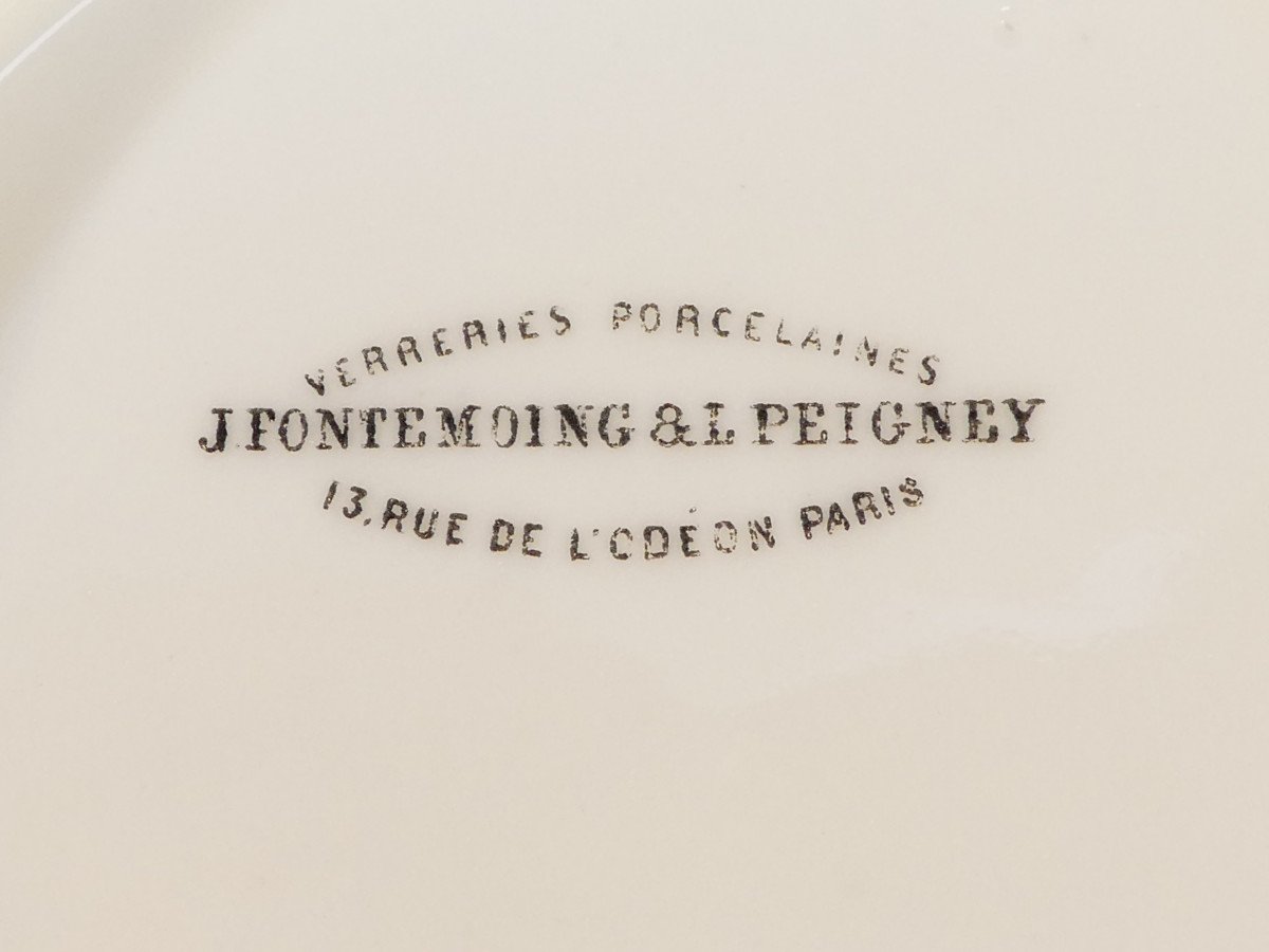 Paris Porcelain Pharmacy Jar "fontemoing & Peigney" Ung: Styracis-photo-6