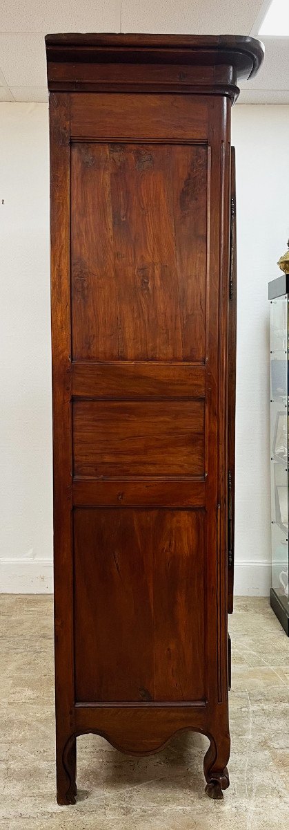 Large Louis XV Walnut Cabinet, 19th Century-photo-3