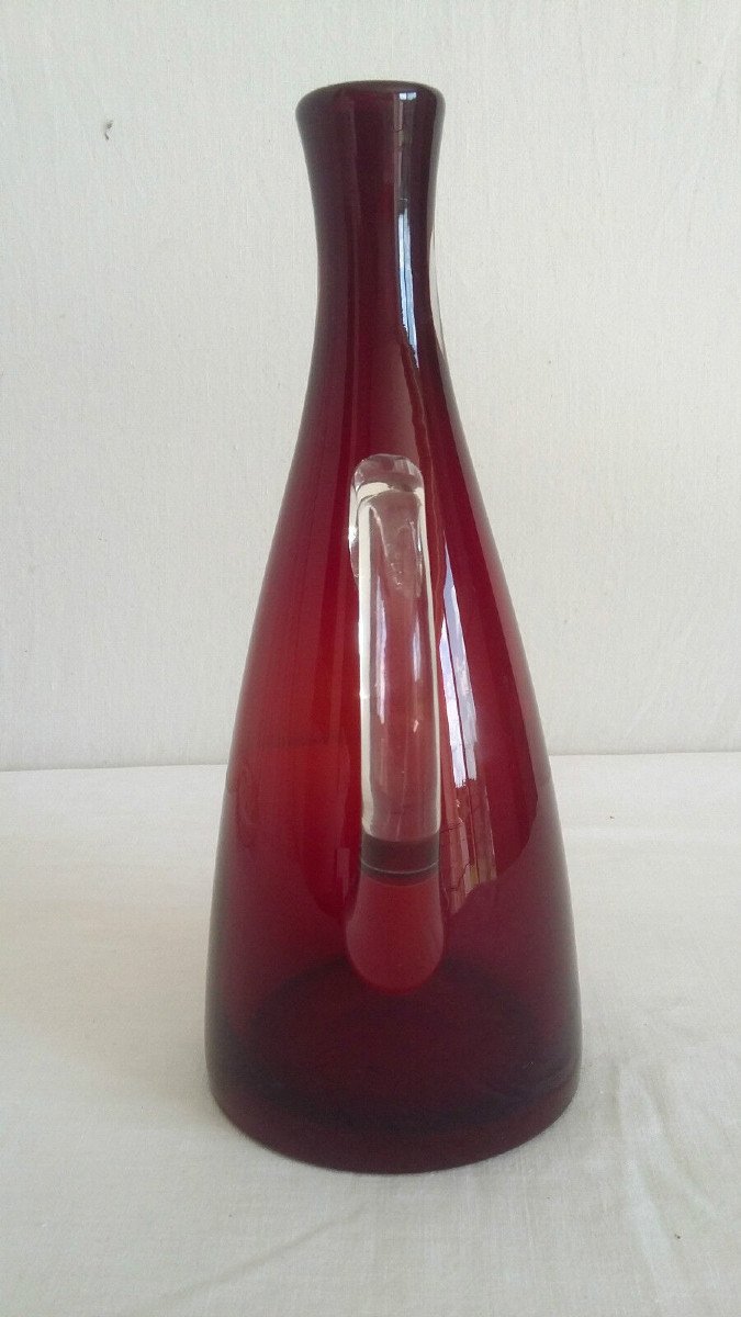 Ekenas Sweden, Blown Glass Carafe, Design, Vintage-photo-2