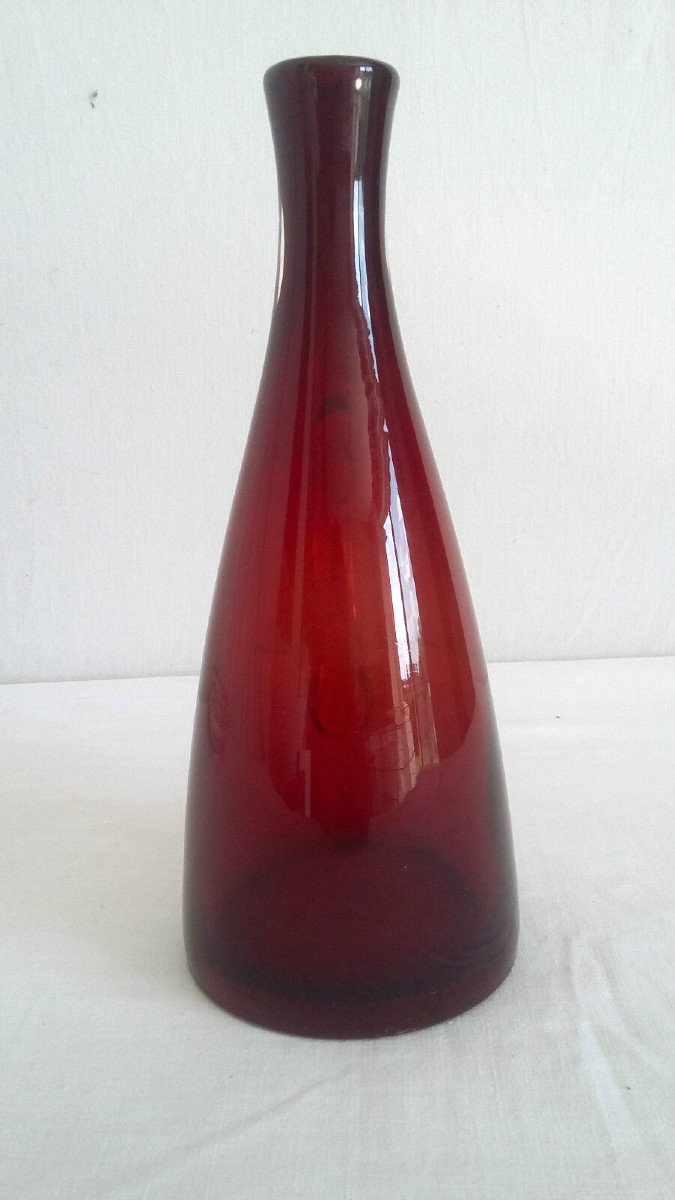 EKENAS SWEDEN, Carafe en verre Soufflé, Design, Vintage-photo-4