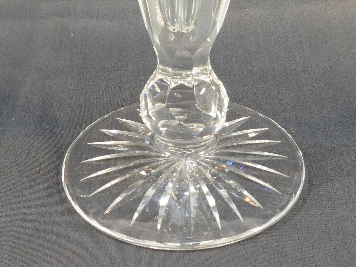 Pair Of Cut Crystal Candlesticks-photo-4