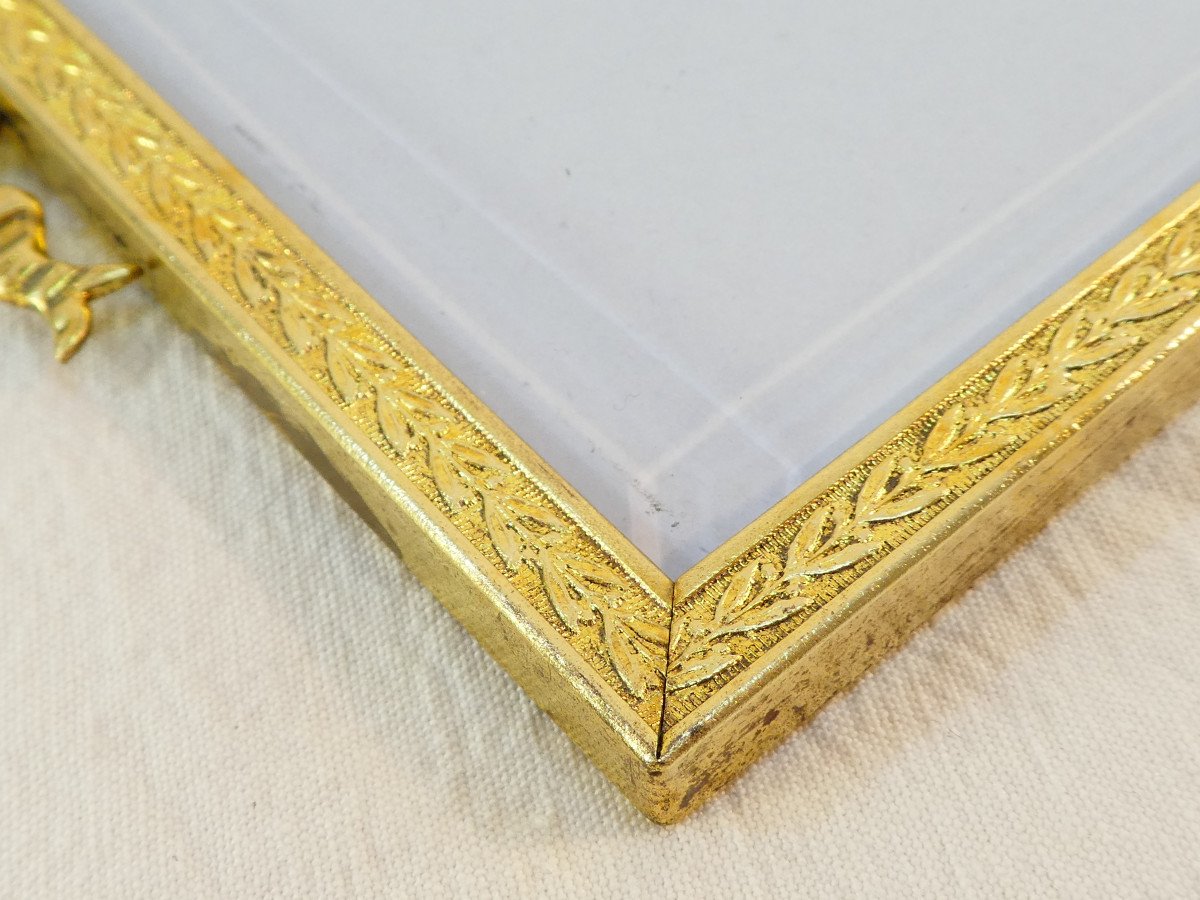 Old Louis XVI Style Gilded Photo Frame-photo-4