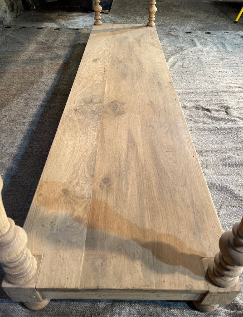 2m20 Oak Draper's Table -photo-5