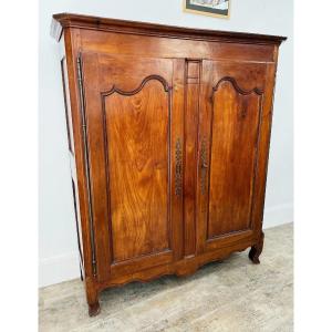 Small Louis XV Cherry Wood Armoire, 19th Century