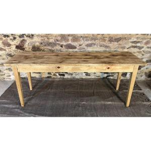 Table etroite ou console 2m en bois brut