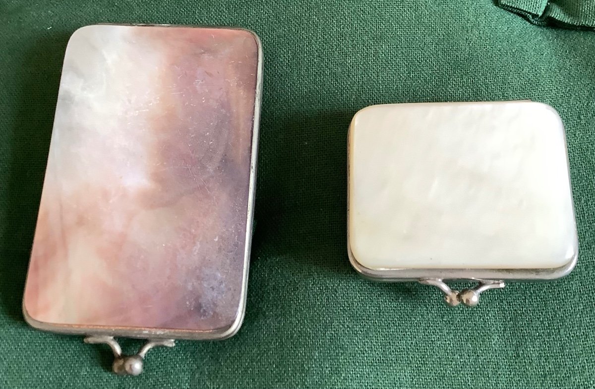 2-sided Mother-of-pearl Coin Purse And Card Holder-photo-2