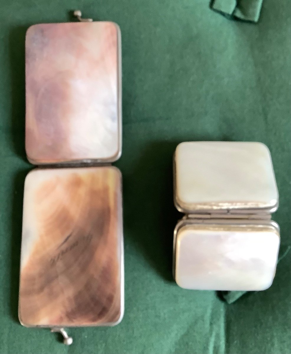 2-sided Mother-of-pearl Coin Purse And Card Holder-photo-3